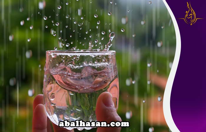 هل شرب ماء المطر صحي